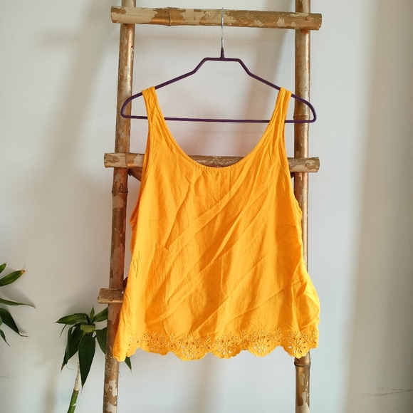 💚 Orange Broderie Anglaise Top - Picture 12 of 14